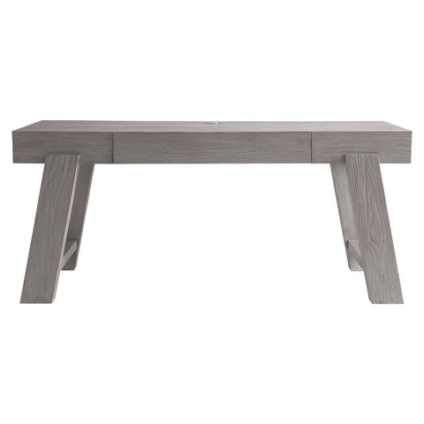 Pine Greige Wood Desk - Maaeda