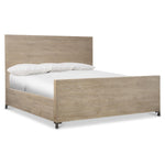 White Oak Wood Panel Bed - King - Maaeda